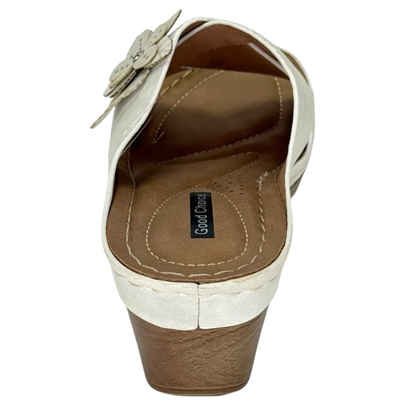 Good Choice Selly Cream Womens Wedge Sandals Size 7.5M - Picture 8 of 13